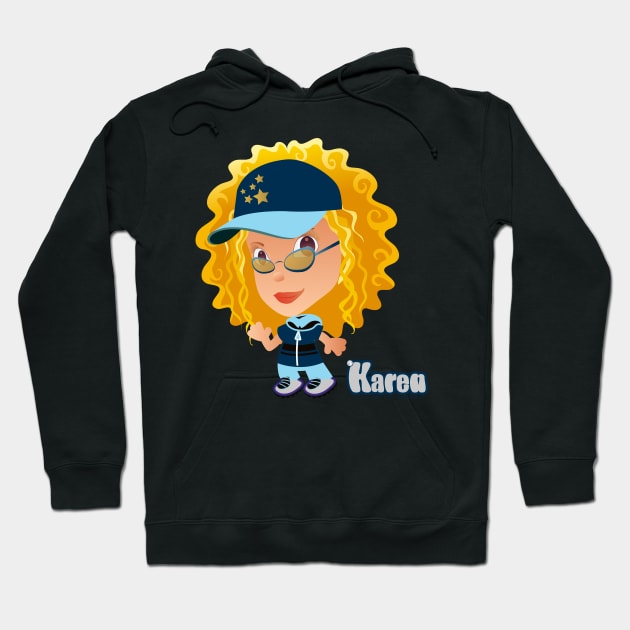 "Karen" - Little People of Technopolis Hoodie by George Barakoukakis